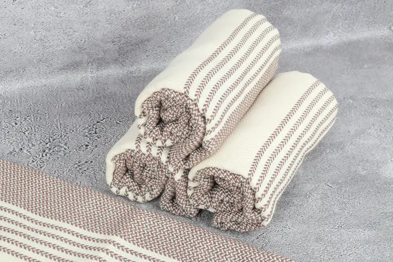 Travel towel, Bridesmaid Gifts, Housewarming Gift, 70x40 Cotton Striped Towel, Turkish Towel Set, Decorative Towel, Gift For Mom, Gifts For Him - 8
