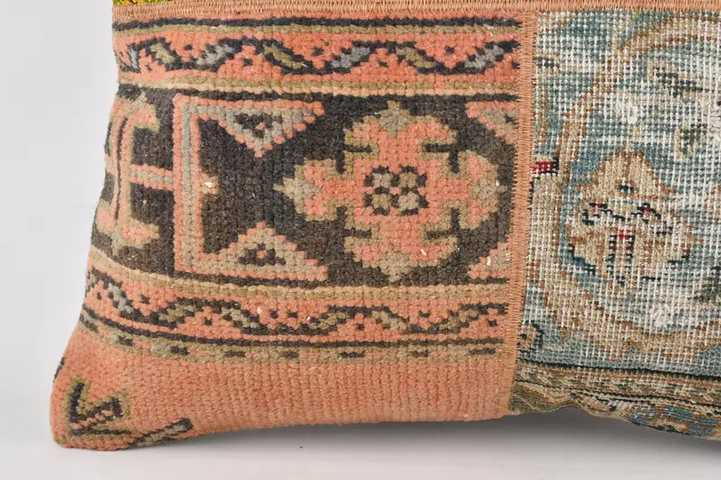 Shabby Chic Cushion Case, Vintage Kilim Pillow, Home Decor Pillow, 24x24 Yellow Pillow Case, Interior Designer Pillow, Cushion Case - 4