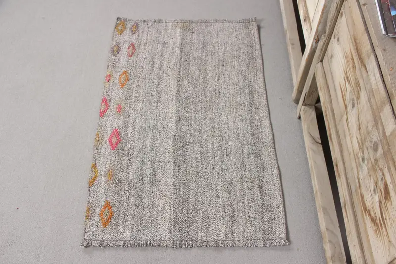 Beige & Brown Polka Dot Rug, 2,1x3,3 ft Chic Decor