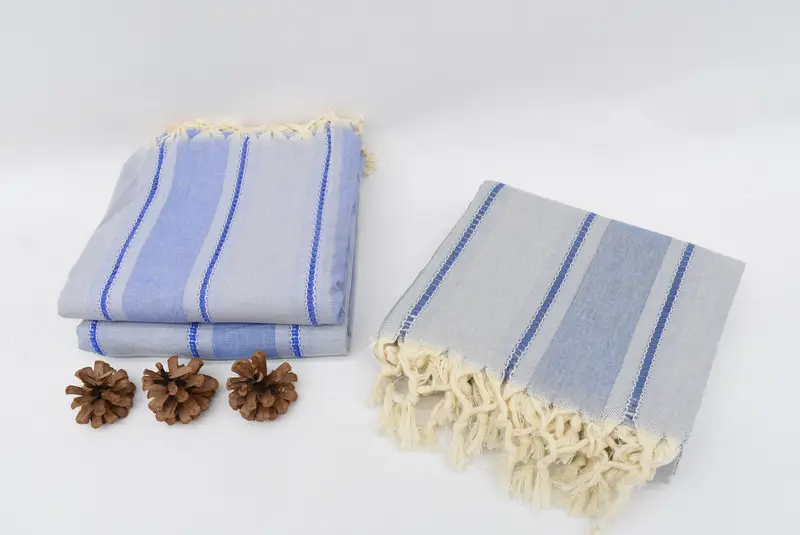 Handmade Gift, Bachelorette Party Gift, Gift For Him, Gifts For Him, 68x40 Cotton Striped Towel, Bachelor Towel, Turkish beach towel with fringe - 8