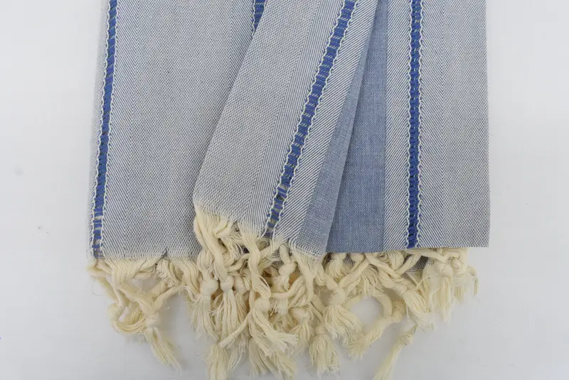 Handmade Gift, Bachelorette Party Gift, Gift For Him, Gifts For Him, 68x40 Cotton Striped Towel, Bachelor Towel, Turkish beach towel with fringe - 5