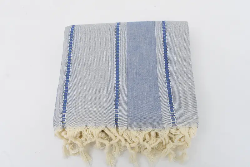 Handmade Gift, Bachelorette Party Gift, Gift For Him, Gifts For Him, 68x40 Cotton Striped Towel, Bachelor Towel, Turkish beach towel with fringe - 7