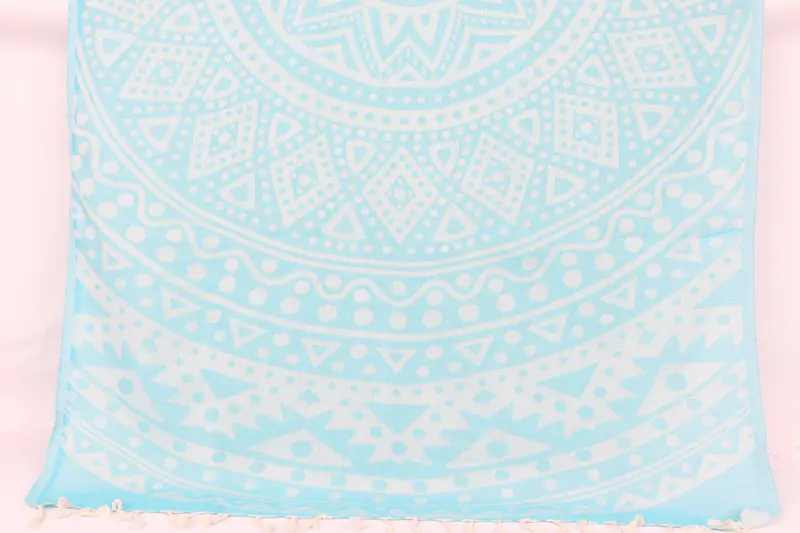 Wedding Towel, 70x36 Bamboo Round Pattern Towel, Personalized Gifts, Personalised Gift, Bachelor Bachelorette Party Favors, Bridal Shower Favors - 1