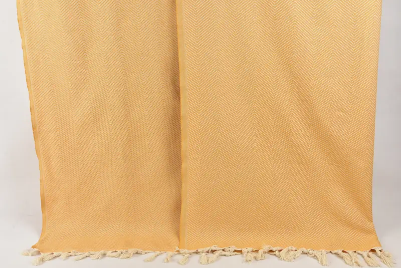 84x68 Cotton Zig zag Towel, Decorative Blanket, Woven Blanket, Organic Throw, Woven Throw Blanket, First Wedding Anniversary Gift, Bridesmaid Favors - 7