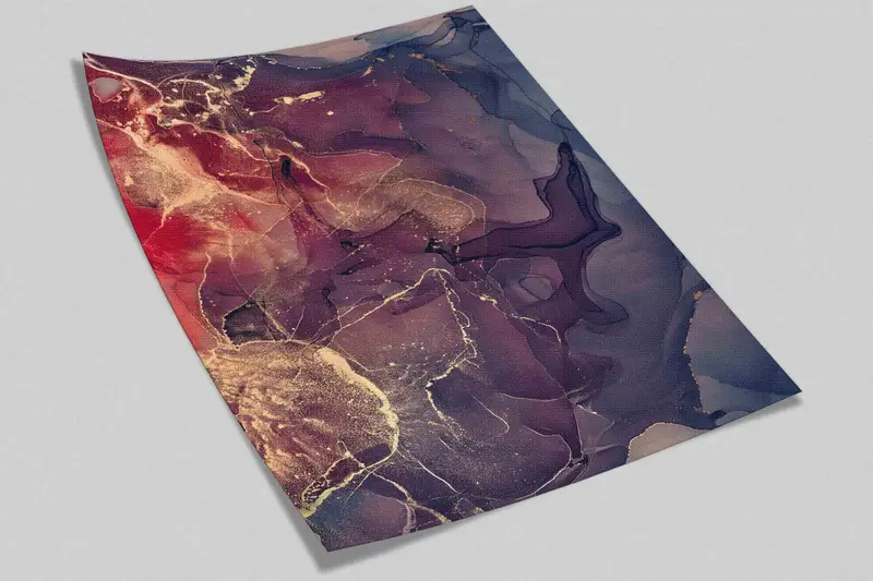 Stylish 3D Wallpaper, Wallpaper Border, Red Purple Marble Art, Gold Marble Mural, Personalized Wallpaper, Modern Wall Paper, Peel and Stick, - 8