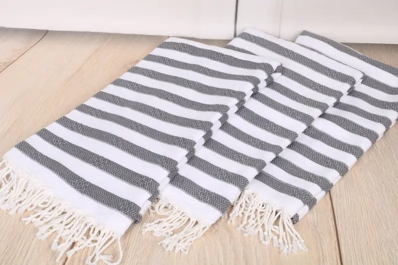70x36 Cotton Striped Towel, Lightweight Turkish towel for beach, Sand-free towel, Beach towel, Wedding Favors, Personalized Gift For Her, Yoga Towel - 6