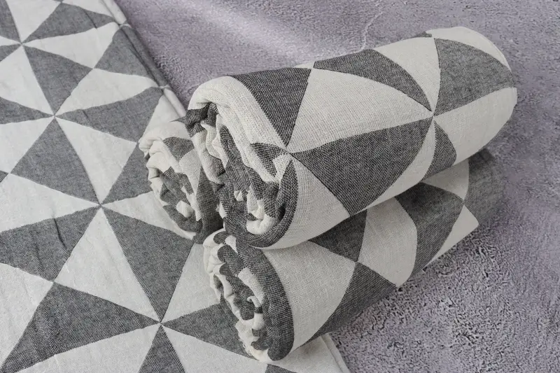 Custom Gift, Home Decor Gifts, 70x40 Cotton Geometric Towel, Beach Size Towel, Bachelorette Party Decorations, Gift For Wedding Day, Valentines Gift - 8
