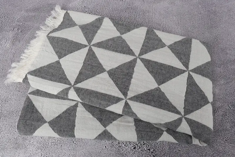 Custom Gift, Home Decor Gifts, 70x40 Cotton Geometric Towel, Beach Size Towel, Bachelorette Party Decorations, Gift For Wedding Day, Valentines Gift - 7
