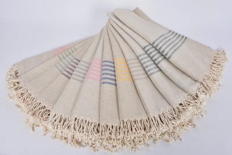 Gifts For Him, Employee Gifts, Quick-dry peshtemal, Yoga Towel, 68x36 Cotton Striped Towel, Organic Towel, Monogram Turkish Towel, Spa Gift Towel - 4