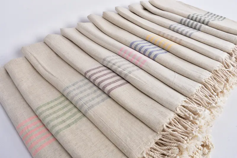 Gifts For Him, Employee Gifts, Quick-dry peshtemal, Yoga Towel, 68x36 Cotton Striped Towel, Organic Towel, Monogram Turkish Towel, Spa Gift Towel - 7