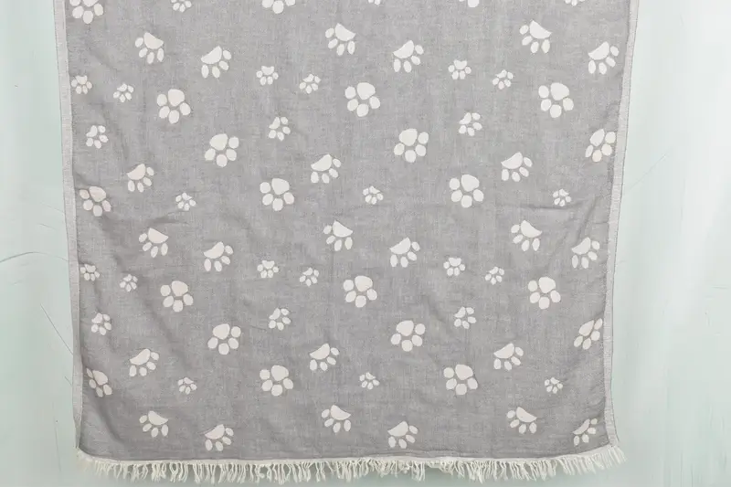 Personalized Towel, Wedding Gifts Towel, Scarf Towel, Personalized Gift, Spa Towel, Bridesmaid Towel, 70x36 Cotton Paw Design Towel, Employee Gifts - 1