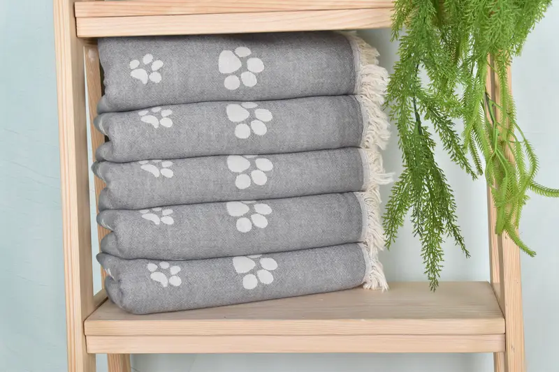 Personalized Towel, Wedding Gifts Towel, Scarf Towel, Personalized Gift, Spa Towel, Bridesmaid Towel, 70x36 Cotton Paw Design Towel, Employee Gifts - 2