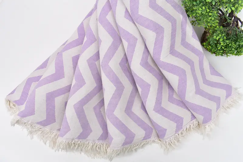 Bathroom Towels, Personalized Gifts, Home Decor Gifts, Organic Tea Towel, Wedding Gift, Best Friend Gift Ideas, 40x24 Cotton Zigzag Design Towel - 5