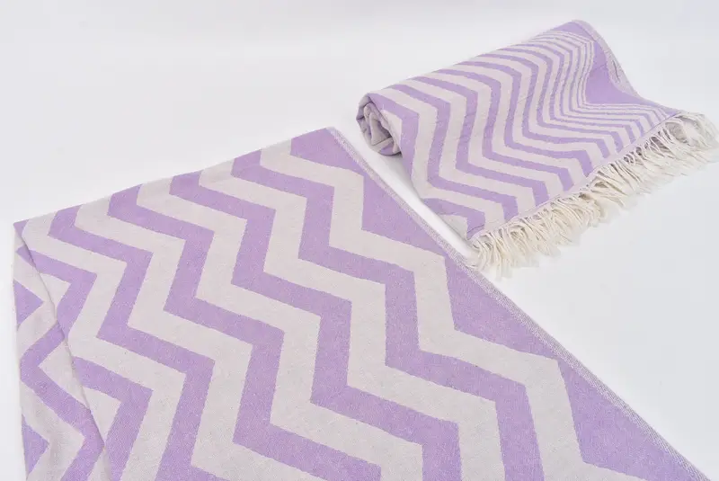Bathroom Towels, Personalized Gifts, Home Decor Gifts, Organic Tea Towel, Wedding Gift, Best Friend Gift Ideas, 40x24 Cotton Zigzag Design Towel - 8