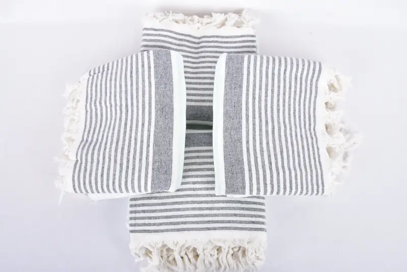 Turkish beach towel, Handmade Turkish Towel, Personalize Gift, 68x40 Cotton Striped Terry Towel, Bachelorette Party Gifts, Lightweight towel - 6