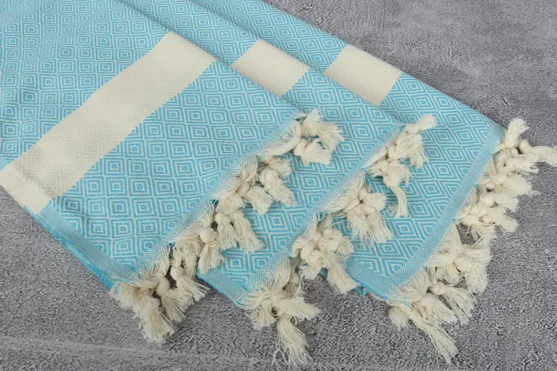 Custom Gift, Housewarming Gift, Monogrammed Hand Towel, 36x20 Cotton Diamond Towel, Personalized Kitchen Towel, Gifts For Him, Turkish Hand Towel - 5