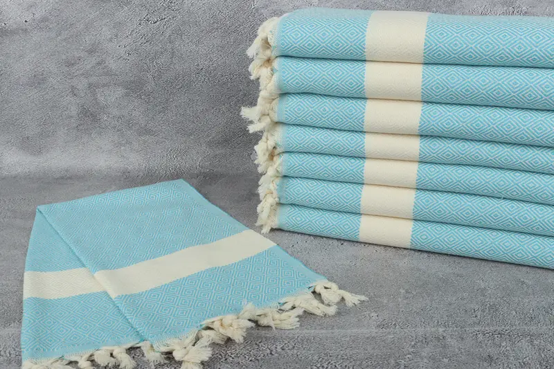 Custom Gift, Housewarming Gift, Monogrammed Hand Towel, 36x20 Cotton Diamond Towel, Personalized Kitchen Towel, Gifts For Him, Turkish Hand Towel - 2