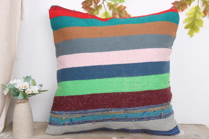 Pillow Case, 20x20 Green Pillow Sham, Vintage Pillow, Gift Pillow, Pillow for Sofa, Outdoor Pillow Case, Muted Pillow Cover, Armchair Cushion - 2