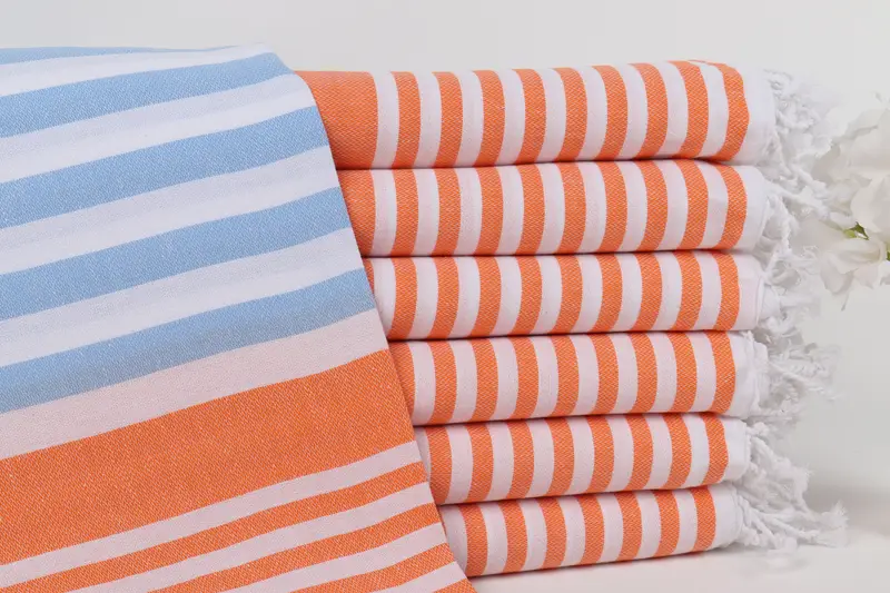 Personalized Turkish Towel, 68x36 Cotton Striped Towel, Wedding Day Gift For Bride, Lightweight towel, Bachelorette Party Gifts Bridesmaids - 1