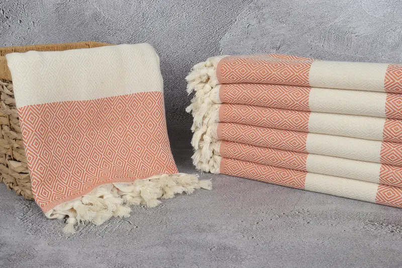 Best Wedding Gift, Personalized Towel, Custom Wedding Towel, Peshtemal Towel, Monogram Beach Towel, 70x40 Cotton Diamond Towel, Gift For Best Friend - 3