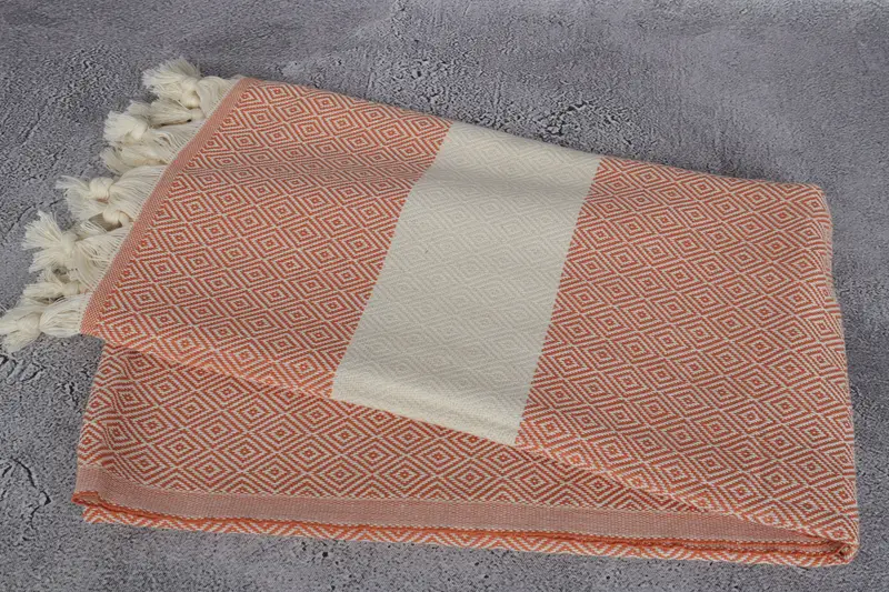 Best Wedding Gift, Personalized Towel, Custom Wedding Towel, Peshtemal Towel, Monogram Beach Towel, 70x40 Cotton Diamond Towel, Gift For Best Friend - 6