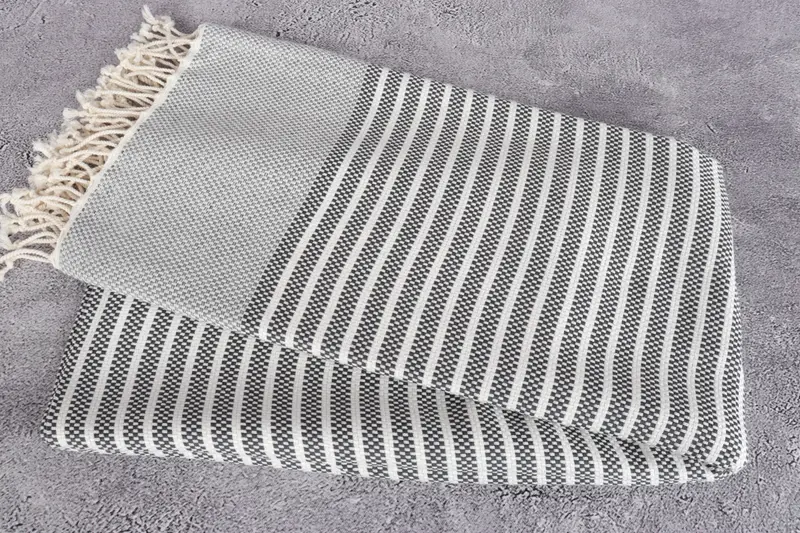 76x40 Toalla a rayas de algodón, toalla de bufanda, regalo de boda personalizado, toalla de tamaño de playa, toalla turca EE. UU., Toalla de baño turco, toalla de decoración del hogar - 6
