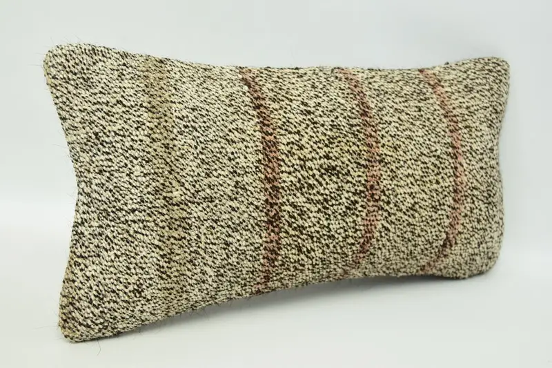 Handmade Kilim Cushion, Interior Designer Pillow, Gift Pillow, 8x16 Beige Pillow Cover, Vintage Kilim Pillow Cushion, Armchair Cushion, Pillow Case - 3