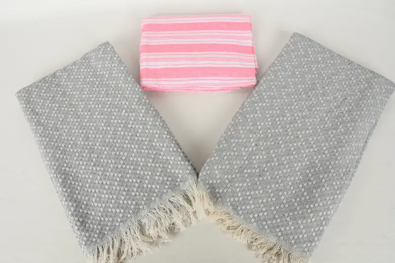 Guest Towel, Hammam towel, Lightweight Turkish towel, Peshtemal, 70x40 Cotton Set of 10 Towel, Spa Gift Towel, Large Turkish Towel, Bridesmaid Towel - 7