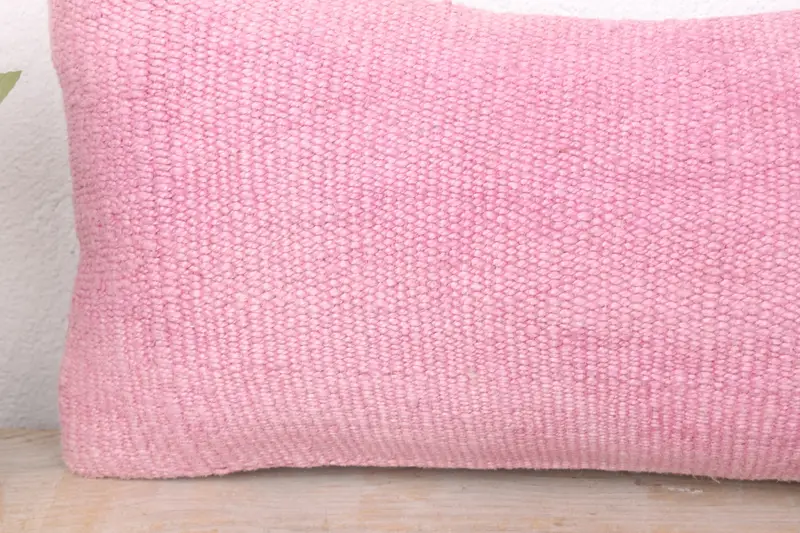 Turkish Kilim Pillow, 8x16 Orange Pillow Case, Cushion Cover, Boho Pillow, Handmade Kilim Cushion, Vintage Kilim Pillow Pillow - 3