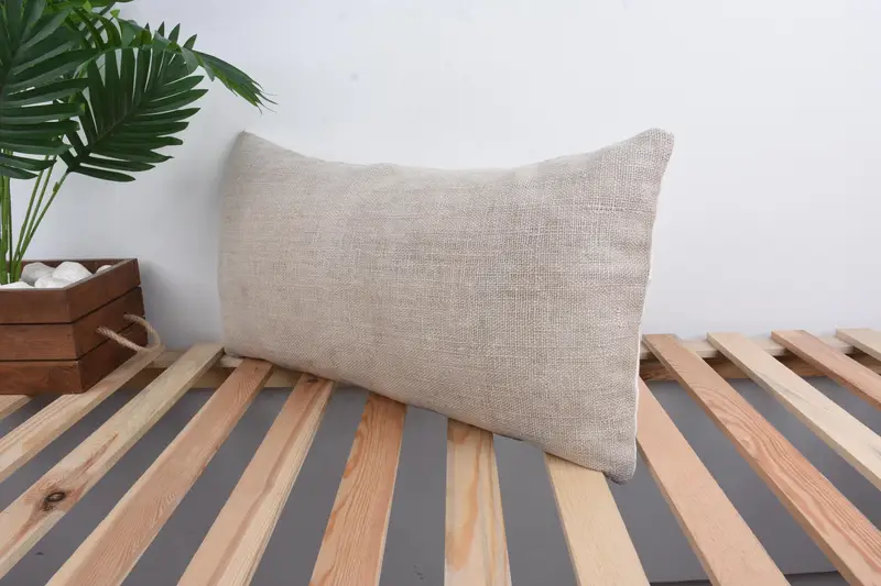 Vintage Kilim Throw Pillow, Vintage Kilim Pillow Pillow Cover, Pillow for Couch, 12x24 Beige Cushion Case, Pillow Cover, Boho Pillow Sham Cover - 5