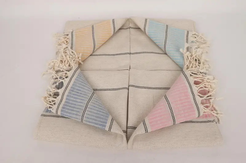 Turkish Towel Hand Towel, Personalized Hand Towel, Monogram Hand Towel, Valentine Day Gift For Her, Merry Christmas Gifts, 40x20 Linen Striped Towel - 4