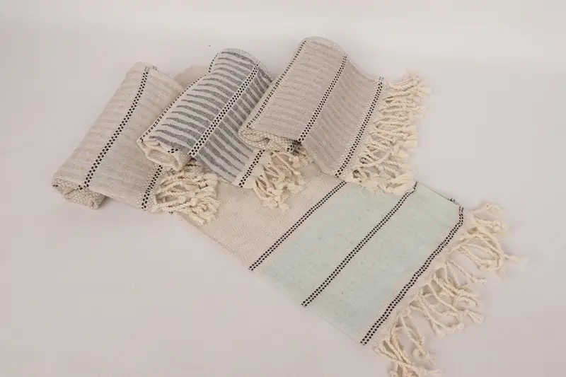 Turkish Towel Hand Towel, Personalized Hand Towel, Monogram Hand Towel, Valentine Day Gift For Her, Merry Christmas Gifts, 40x20 Linen Striped Towel - 5