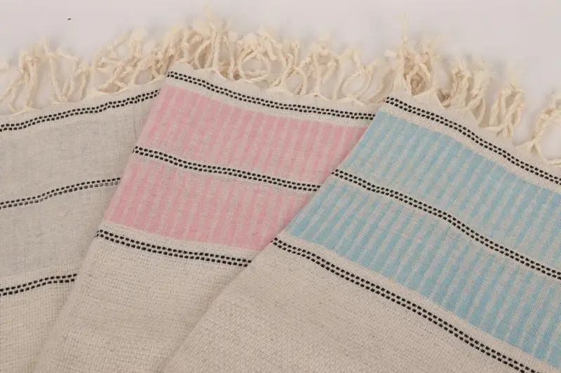 Turkish Towel Hand Towel, Personalized Hand Towel, Monogram Hand Towel, Valentine Day Gift For Her, Merry Christmas Gifts, 40x20 Linen Striped Towel - 6