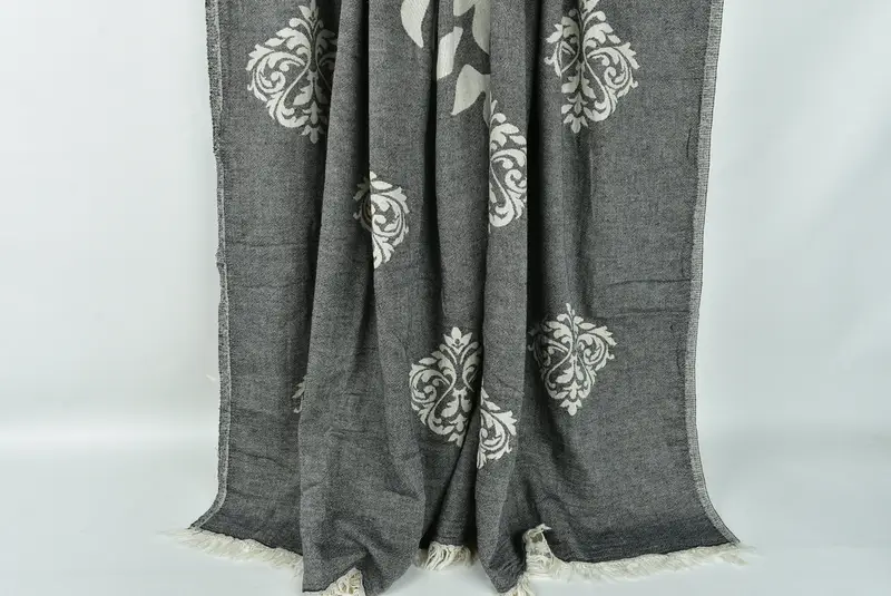 Halloween Blanket, Turkish Bedcover, Christmas Gift Tags, 70x60 Cotton Baroque Towel, Bridal Shower Gift, Monogram Blanket, Decorative Blanket - 8