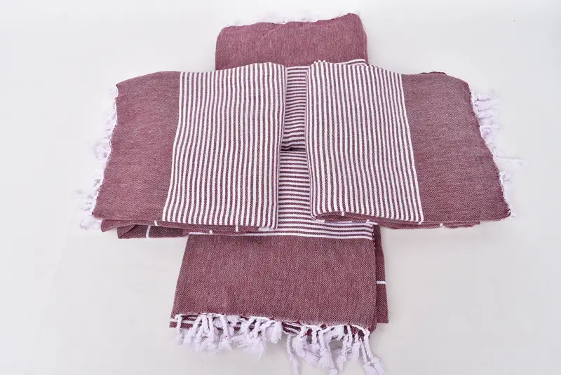 Gift For Her, Wedding Day Gift For Bride, Best Wedding Gift, Soft towel, 70x40 Cotton Striped Towel, Personalized Towel, Eco-Friendly Turkish Towel - 6