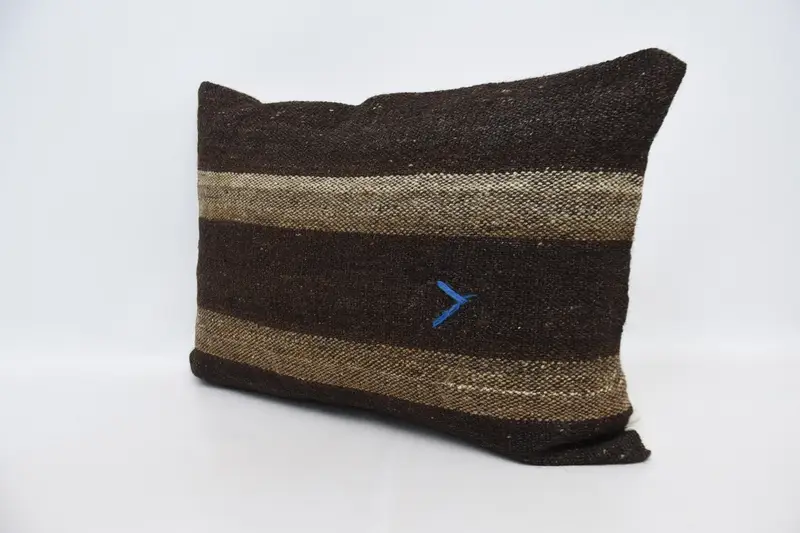 20x28 Brown Pillow Sham, Turkish Corner Pillow Case, Pillow Cover, Vintage Kilim Pillow, Antique Pillows, Interior Designer Pillow - 4