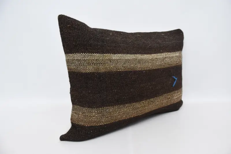 20x28 Brown Pillow Sham, Turkish Corner Pillow Case, Pillow Cover, Vintage Kilim Pillow, Antique Pillows, Interior Designer Pillow - 3