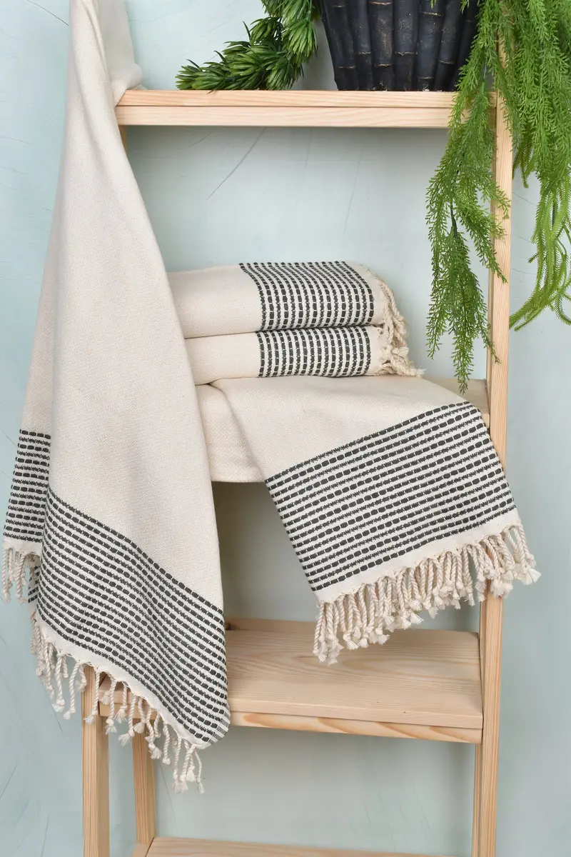 Soft towel, 70x36 Cotton Striped Towel, Customized Towels, Lightweight towel, Personalized Turkish Beach Towel, Bridesmaid Gifts, Summer Gift Ideas - 6