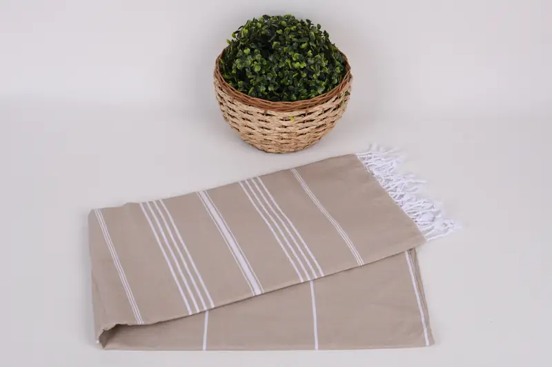 70x40 Cotton Striped Towel, Personalized Towel, Organic cotton peshtemal for spa and beach, Bride Gift, Quick-dry peshtemal, Quick-dry towel - 4