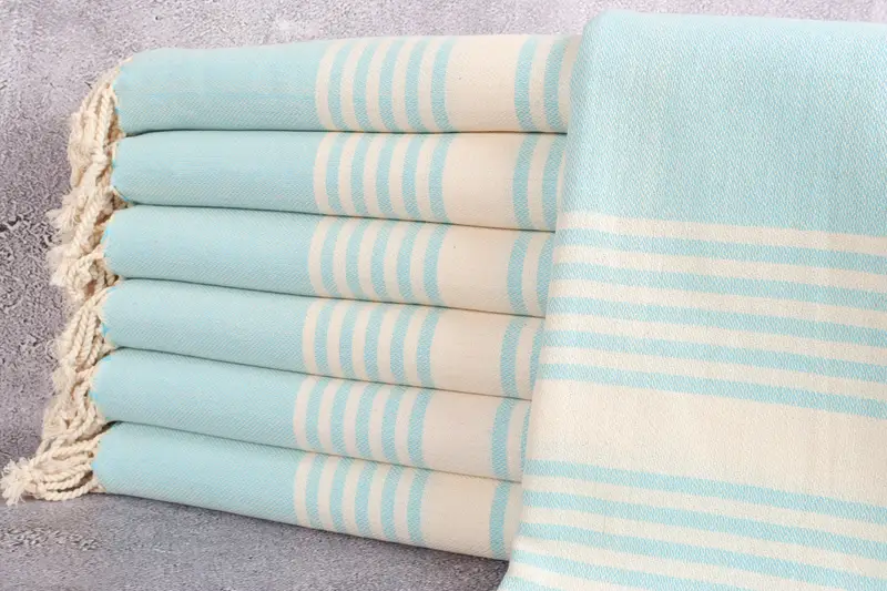68x40 Cotton Striped Towel, Spa Gift Towel, Gifts For Him, Personalized Gifts, Embroidered Beach Towel, Personalized Gift For Her, Lightweight towel - 1