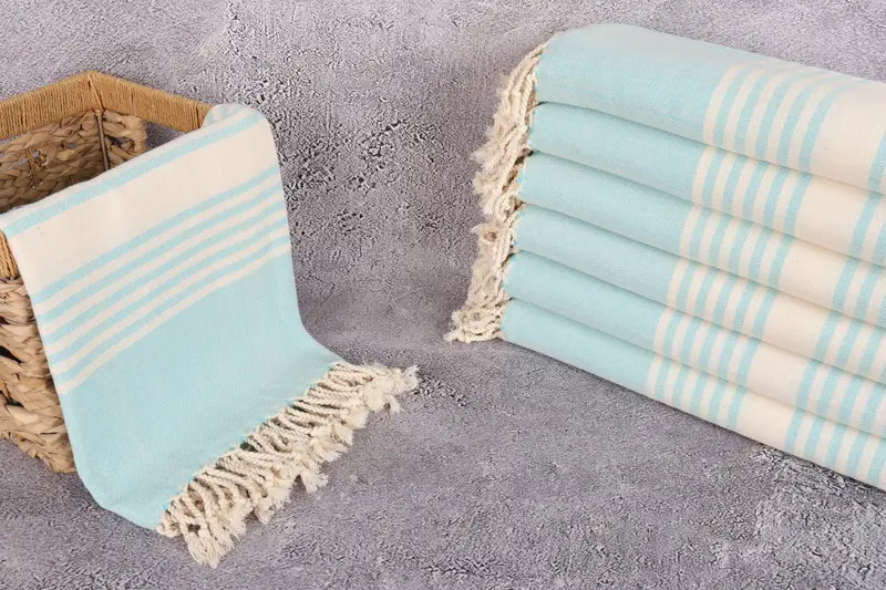 68x40 Cotton Striped Towel, Spa Gift Towel, Gifts For Him, Personalized Gifts, Embroidered Beach Towel, Personalized Gift For Her, Lightweight towel - 3