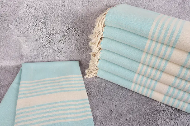 68x40 Cotton Striped Towel, Spa Gift Towel, Gifts For Him, Personalized Gifts, Embroidered Beach Towel, Personalized Gift For Her, Lightweight towel - 2