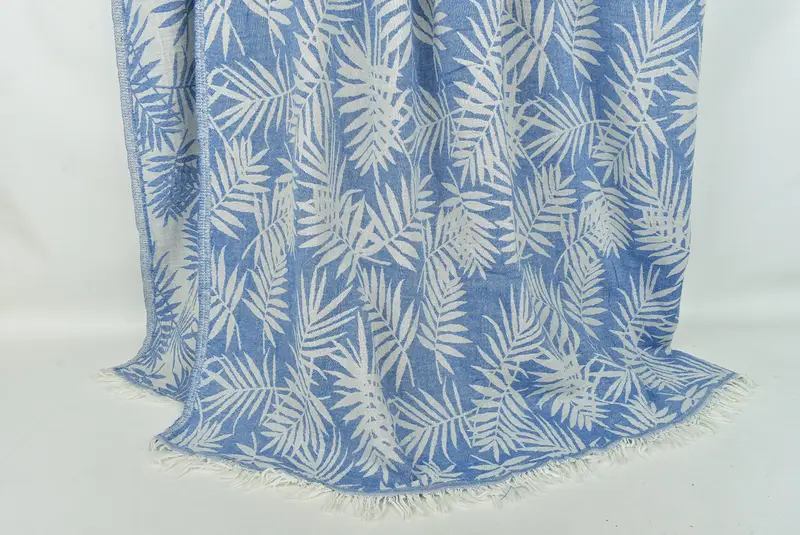 Valentine Day Gift For Her, Decorative Blanket, 100x80 Cotton Floral Patterned Towel, Handmade Gift, Monogram Blanket, Woven Throw Blanket - 8