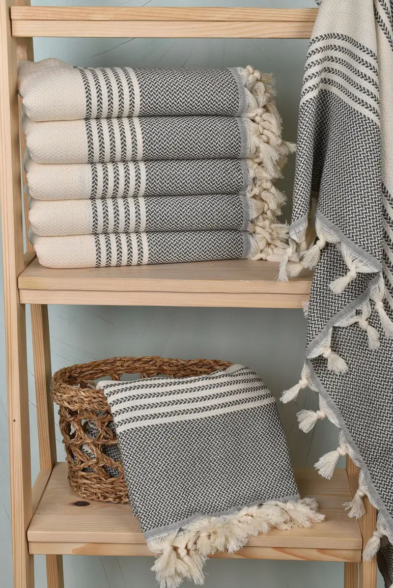 70x40 Cotton Striped Towel, Bachelor Gifts, Valentines Day Gift For Him, Hammam Towel USA, Gift For Him, Turkish bath towel, Holiday Towel - 3