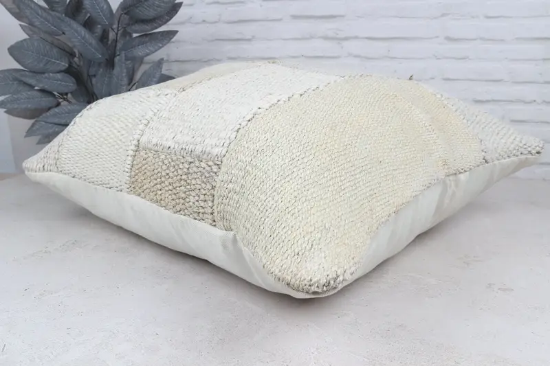 Pillow for Sofa, Cushion Cover, Tapestry Pillow Case, 28x28 White Pillow Case, Boho Throw Cushion, Kilim Pillow Cover, Gift Pillow - 7