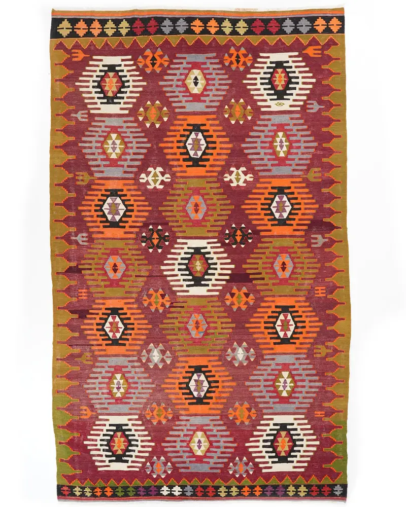 Kırmızı Halı, Her Odaya Uygun 6x10 ft Canlı Dekor