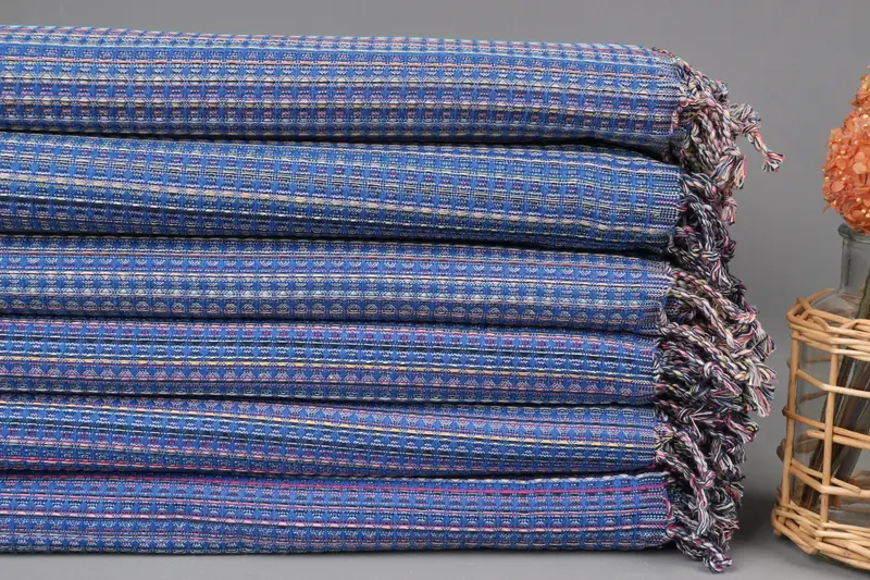 Guest Towel, 70x40 Cotton Geometric Towel, Turkish Towel USA, Summer Gift Ideas, Lightweight Turkish towel, Gifts For Him, Mother Of The Groom Gift - 2
