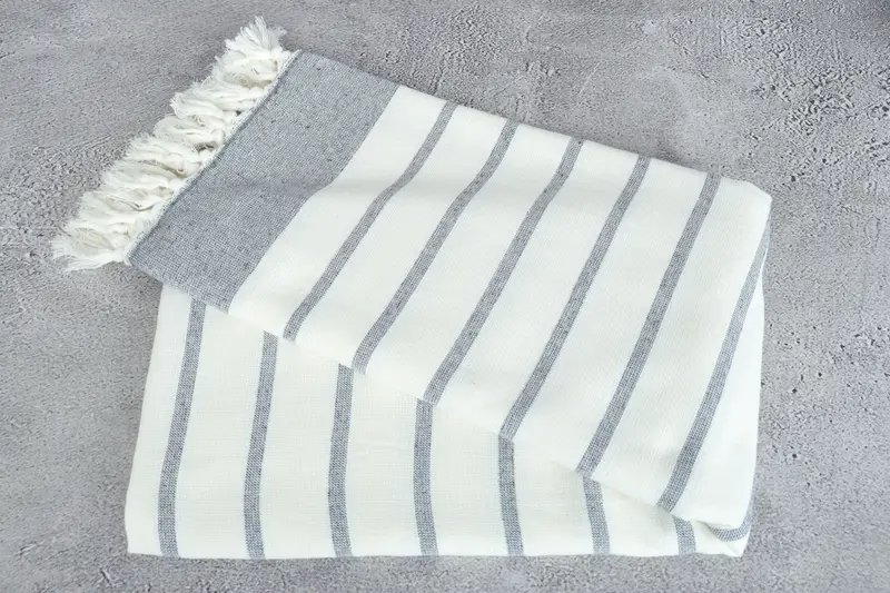 Turkish bath towel, Valentines Day Gift For Him, 68x39 Cotton Striped Towel, Wedding Anniversary Gift, Bridesmaid Gift Towel, Personalized Gift - 6