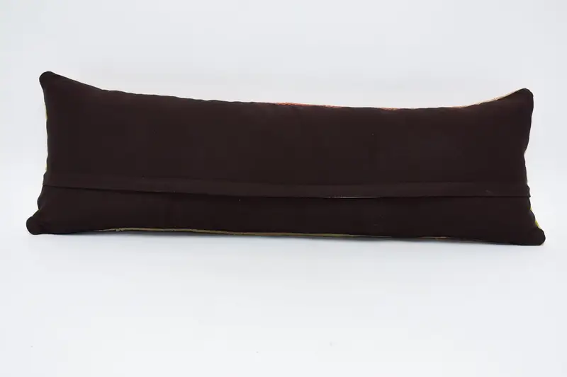 Wool Kilim Pillow Pillow Cover, 12x36 Beige Cushion Case, Pillow Case, Boho Pillow, Farmhouse Cushion, Handmade Kilim Cushion, Vintage Kilim Pillow - 6