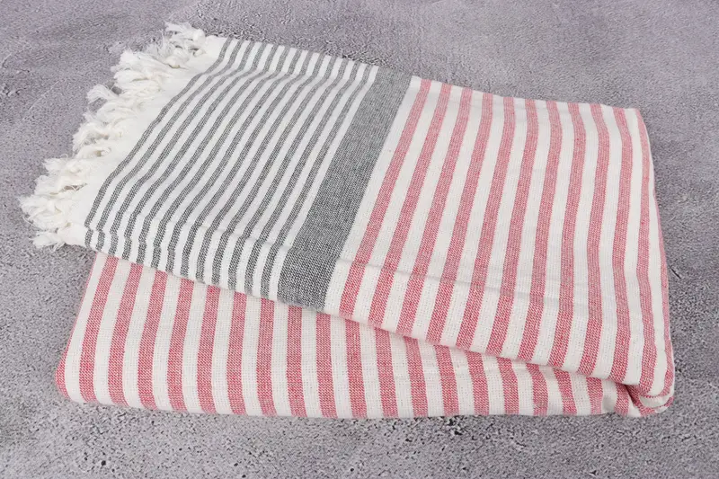 Turkish hand towel, Housewarming Gift, 68x40 Cotton Striped Terry Towel, Bridesmaid Gifts Personalized, Bachelor Towel, Turkish bath towel - 6
